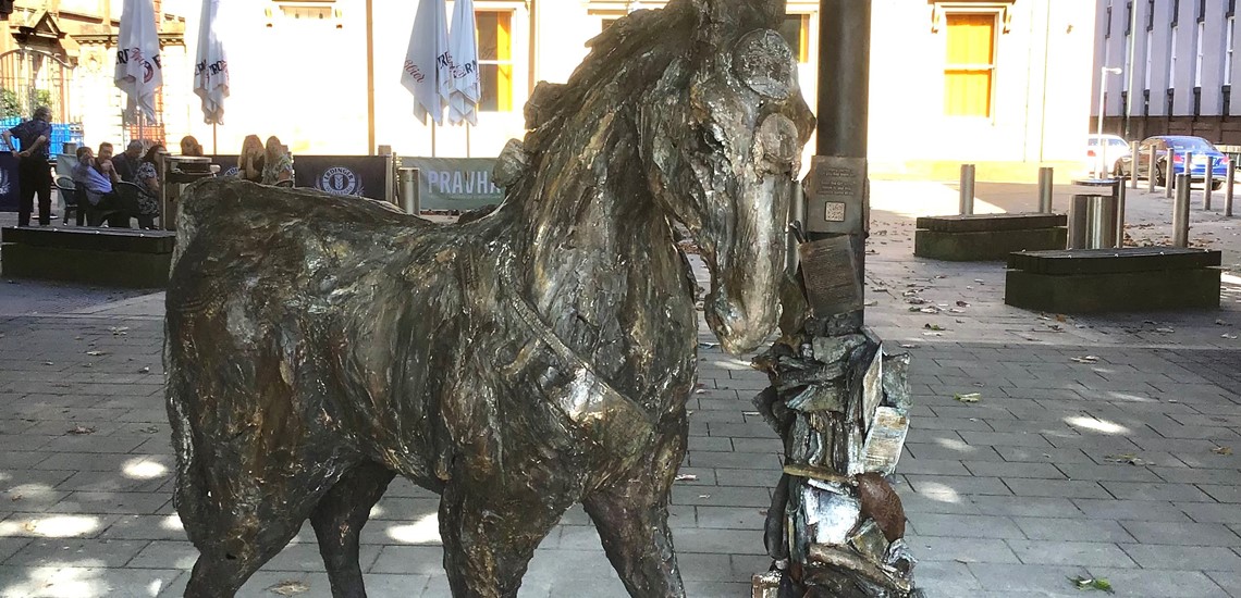 Salford Firsts Horse sculpture