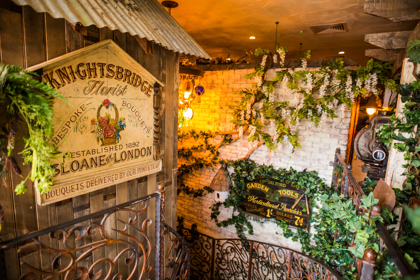 An image of the stairway at the Botanist