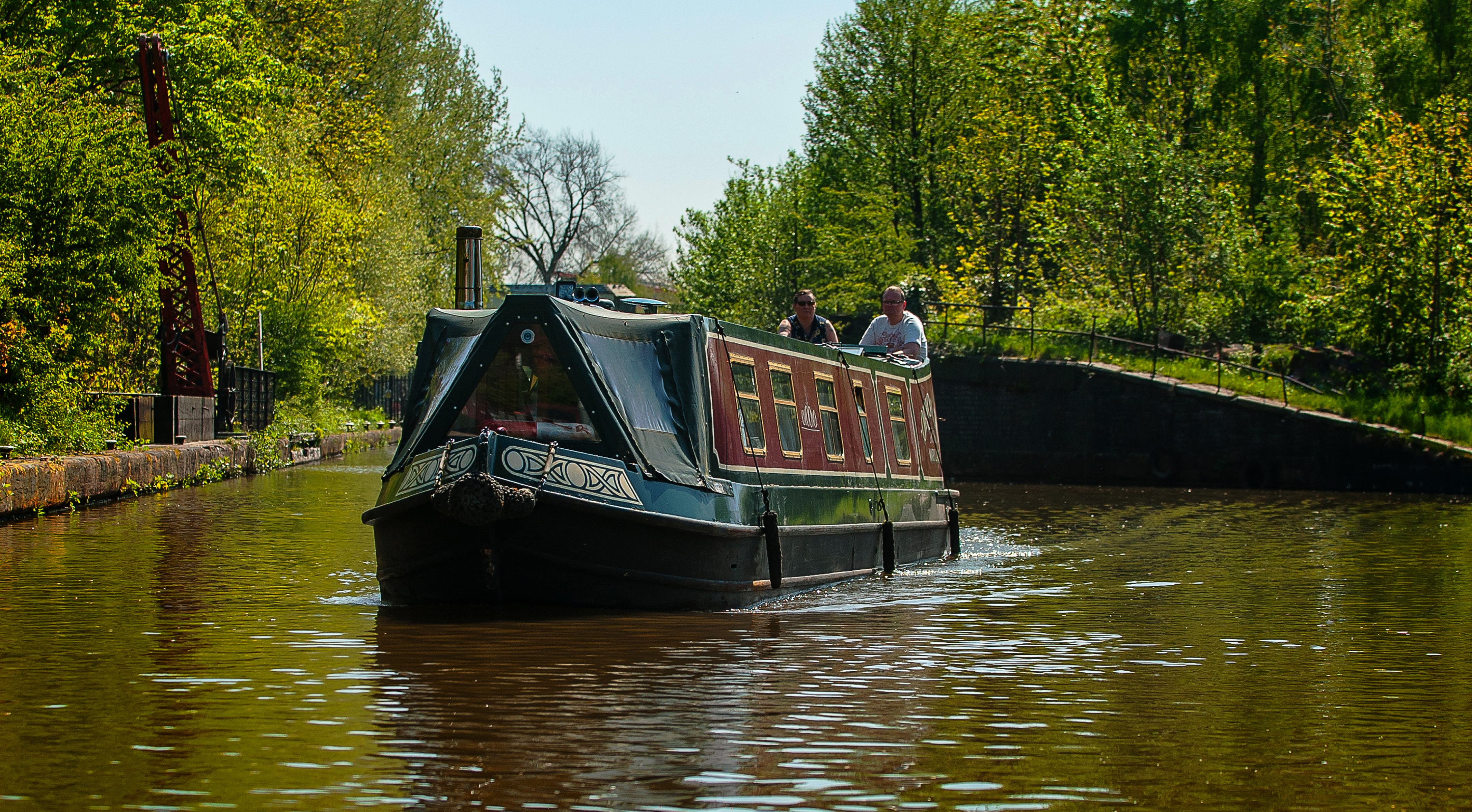 A houseboat on the Bridgewater Canal