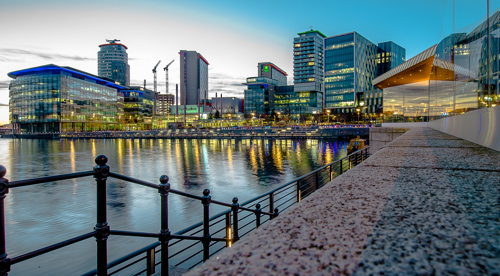 Salford Quays during the day