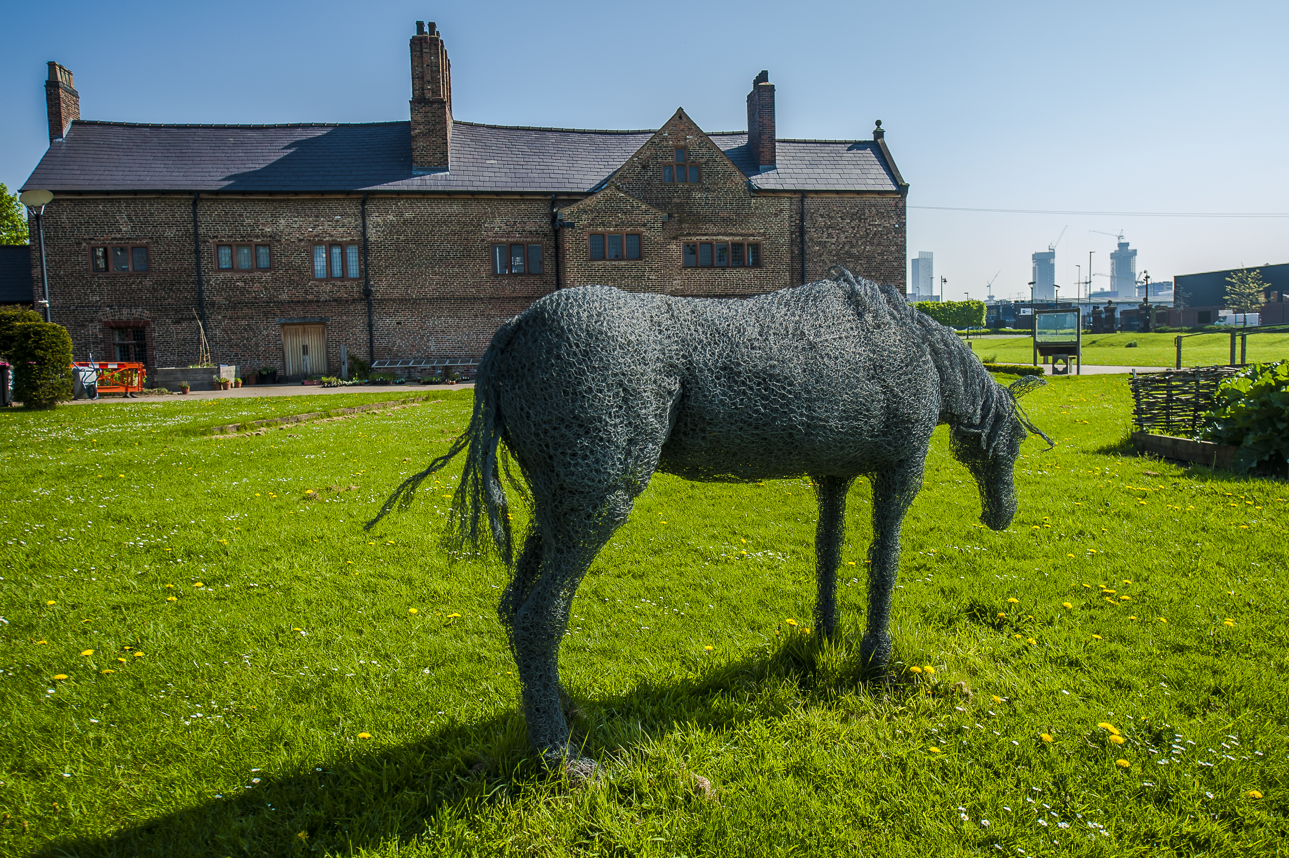 Horse sculpture at Ordsall Hall