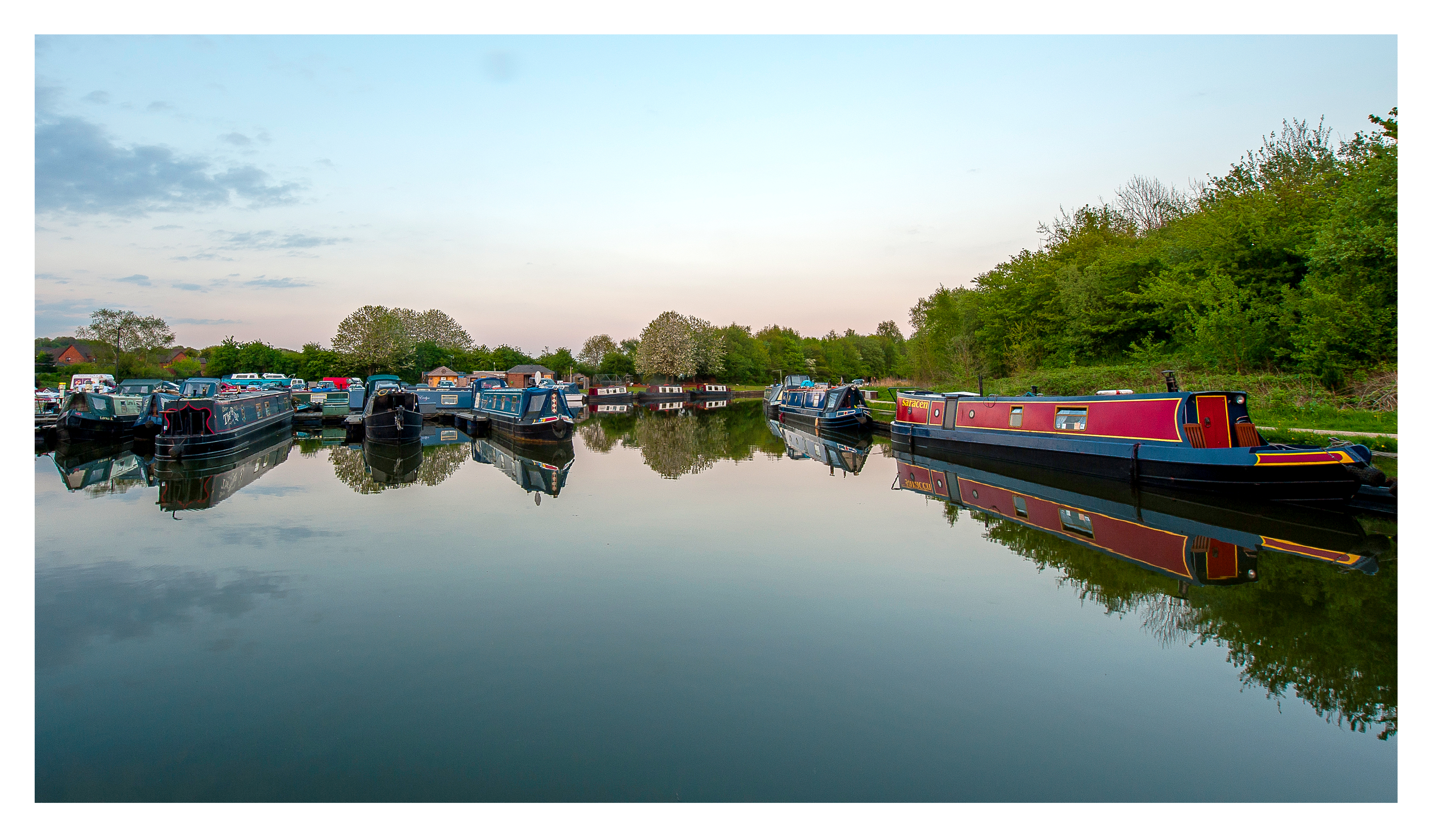 Boothstown Marina during the day