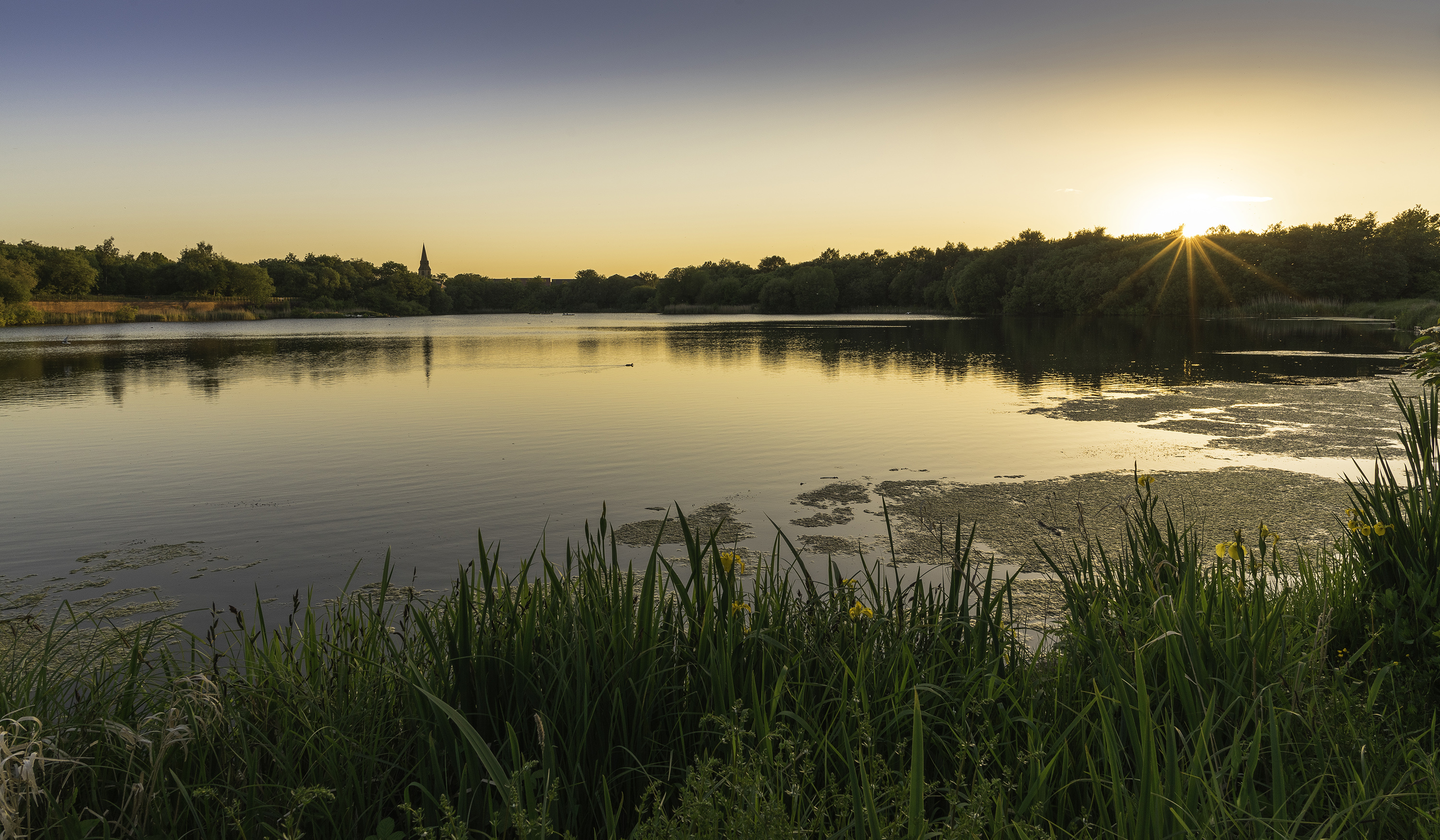 Sunset in Blackleach Country Park