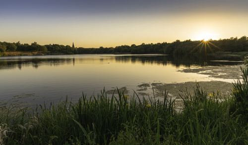 Blackleach Country Park at sunset