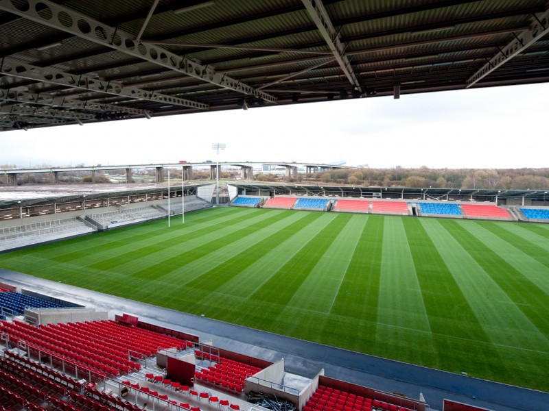 Inside the AJ Bell stadium