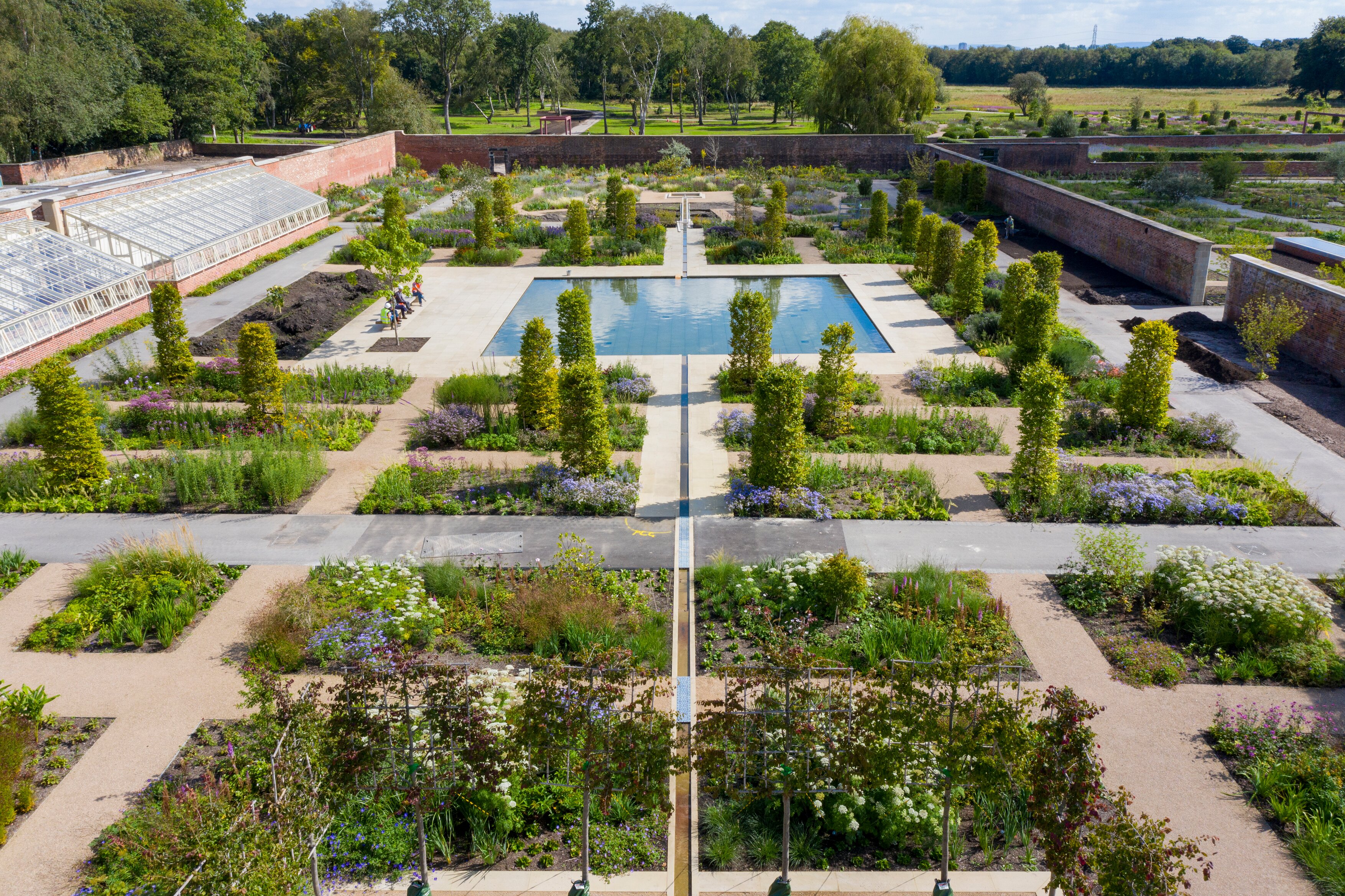 The walled garden at RHS Bridgewater