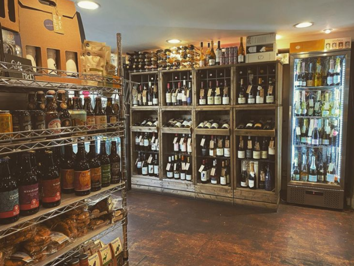 The inside of Worsley Stores