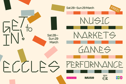 Poster promoting the Get in! to Eccles festival